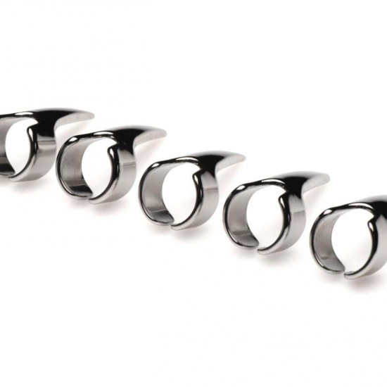 Набір кілець з кігтями Master Series Five-Piece Sensation Claw Rings - Silver Набір кілець з кігтями Master Series Five-Piece Sensation Claw Rings - Silver
