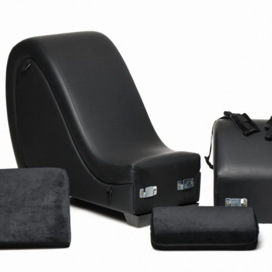 Секс-крісло з подушками Master Series Kinky Sex Lounge with Cushions - Black Секс-крісло з подушками Master Series Kinky Sex Lounge with Cushions - Black