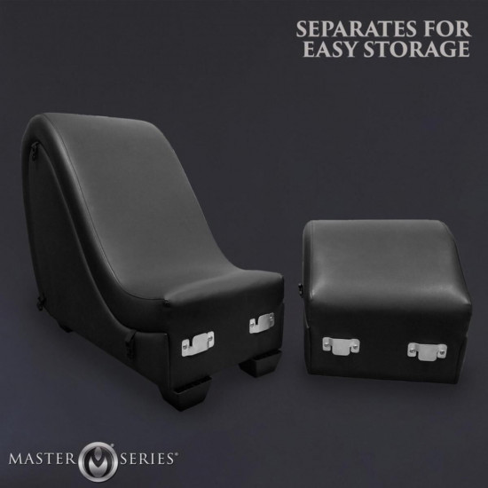 Секс-крісло з подушками Master Series Kinky Sex Lounge with Cushions - Black Секс-крісло з подушками Master Series Kinky Sex Lounge with Cushions - Black