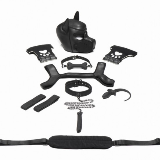 Набір BDSM цуценя Master Series Luxury Pup Arsenal Set - Black Набір BDSM цуценя Master Series Luxury Pup Arsenal Set - Black