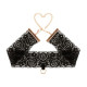Мереживні наручники та комір Rosy Gold - Lace Cuffs and Collar - Black Мереживні наручники та комір Rosy Gold - Lace Cuffs and Collar - Black