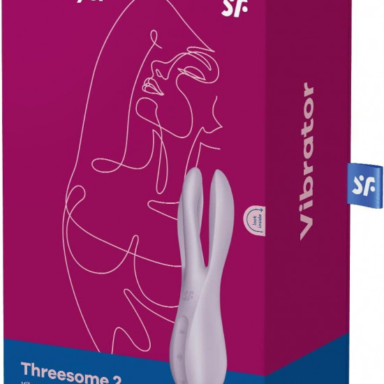 Кліторальний вібратор Satisfyer Threesome 2 Violet Кліторальний вібратор Satisfyer Threesome 2 Violet