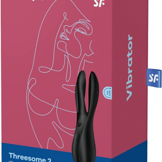 Кліторальний вібратор Satisfyer Threesome 2 Black Кліторальний вібратор Satisfyer Threesome 2 Black