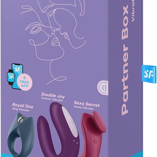 Набір Satisfyer Partner Box 3 (Double Joy, Sexy Secret + Royal One) Набір Satisfyer Partner Box 3 (Double Joy, Sexy Secret + Royal One)