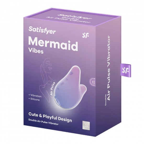 Вакуумний кліторальний стимулятор Satisfyer Mermaid Vibes Violet/Pink Вакуумний кліторальний стимулятор Satisfyer Mermaid Vibes Violet/Pink