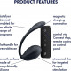 Віброяйце Satisfyer Ribbed Petal Connect App Black Віброяйце Satisfyer Ribbed Petal Connect App Black