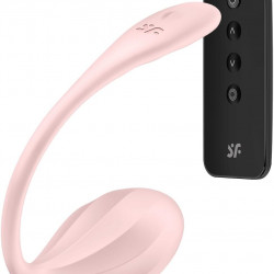 Віброяйце Satisfyer Ribbed Petal Connect App Rose
