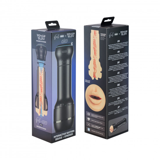 Мастурбатор-ротик Kiiroo Feel Mouth зі всмоктувальною інтерактивною насадкою PowerBlow Combo Set Мастурбатор-ротик Kiiroo Feel Mouth зі всмоктувальною інтерактивною насадкою PowerBlow Combo Set