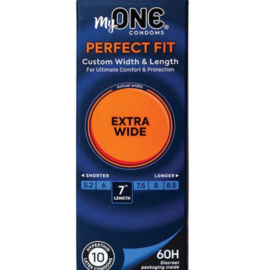 Презервативи MyONE Extra Wide 10 шт, картонна коробка Презервативи MyONE Extra Wide 10 шт, картонна коробка