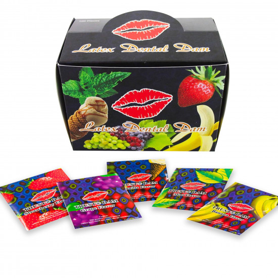 Набір латексних серветок Latex Dental Dams Assorted 100 шт Набір латексних серветок Latex Dental Dams Assorted 100 шт