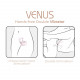 Смарт-вібратор для пар Adrien Lastic Venus + APP, подвійний, можна носити під одягом, 10 режимів