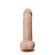 Фалоімітатор SilexD Johnny Real Skin Flesh MODEL 1, суперреалістичний, на присосці, діаметр 3,8 см