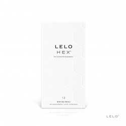 Презервативи LELO HEX Condoms Original 12 Pack, тонкі та суперміцні