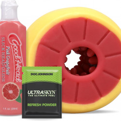 Набір для мінету Doc Johnson GoodHead Grapefruit Blowjob Set - Yellow