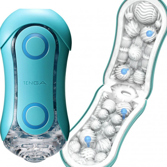 Мастурбатор Tenga Flip Orb — Ocean Blue, з можливістю зміни тиску та стимулювальними кульками всередині Мастурбатор Tenga Flip Orb — Ocean Blue, з можливістю зміни тиску та стимулювальними кульками всередині