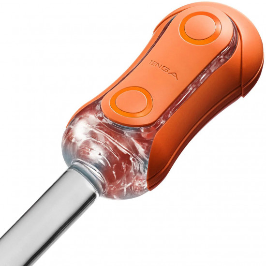 Мастурбатор Tenga Flip Orb — Sunset Orange, з можливістю зміни тиску та стимулювальними кульками всередині Мастурбатор Tenga Flip Orb — Sunset Orange, з можливістю зміни тиску та стимулювальними кульками всередині