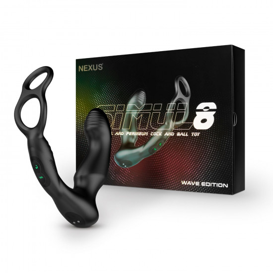 Стимулятор простати Nexus SIMUL8 Wave Edition з ерекційним кільцем Стимулятор простати Nexus SIMUL8 Wave Edition з ерекційним кільцем