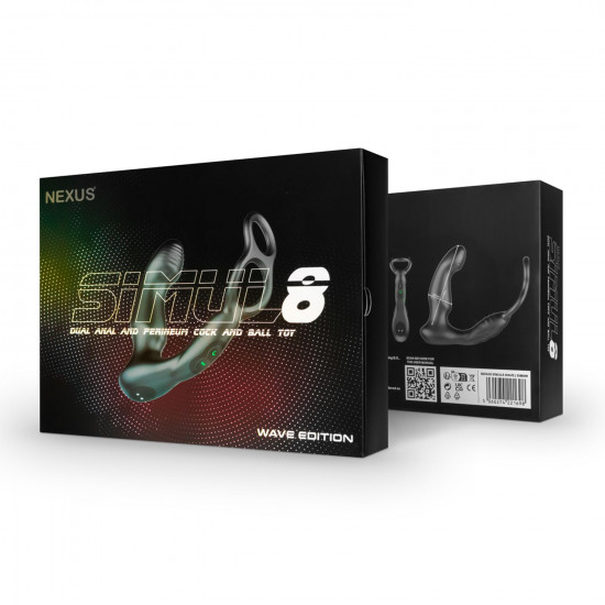 Стимулятор простати Nexus SIMUL8 Wave Edition з ерекційним кільцем Стимулятор простати Nexus SIMUL8 Wave Edition з ерекційним кільцем