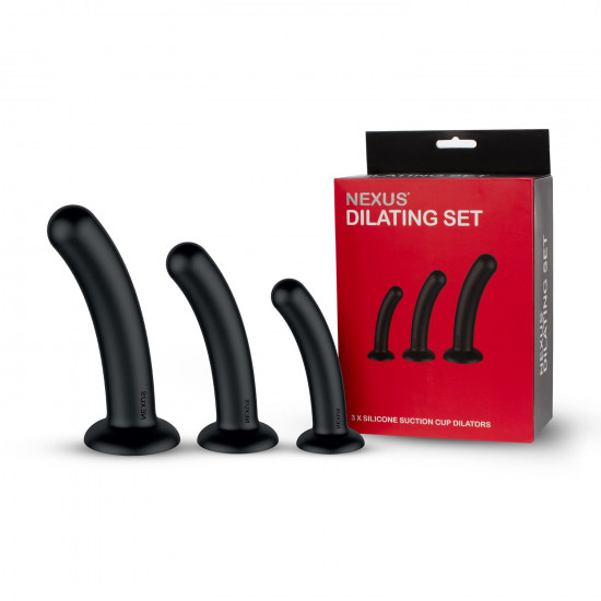 Набір дилдо Nexus Dilating Set (17см, 15см, 12,5см) Набір дилдо Nexus Dilating Set (17см, 15см, 12,5см)
