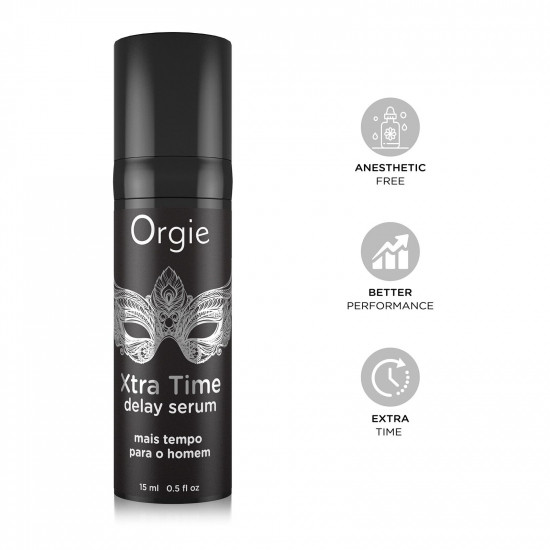 Сироватка-пролонгатор Orgie Xtra Time Delay Serum, 15 мл, без анестетиків, на силіконовій основі