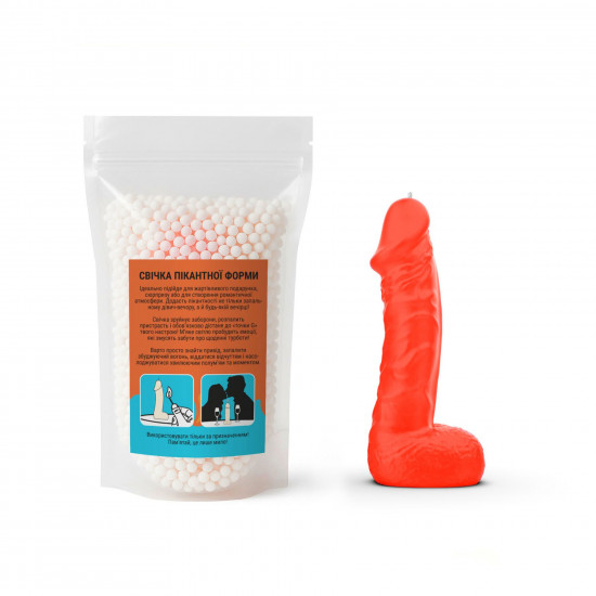 Свічка у вигляді члена Чистий Кайф MEDIUM Orange