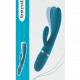 Вібратор-кролик Liebe Bend It Plus Ocean Blue, гнучкий, 2 мотори, 10 режимів