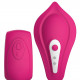 Вібратор у трусики Liebe Panty Vibe Recargable Cerise, нагрів до 39 °C, пульт, трусики S-M в комплекті