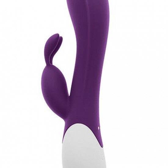 Вібратор-кролик S Pleasures Premium Corabi Rabbit, фіолетовий, вушка для клітора, 16 режимів, нагрів