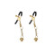 Затискачі для сосків Liebe Seele Hollow Heart Nipple Clamps Gold