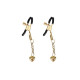 Затискачі для сосків Liebe Seele Hollow Heart Nipple Clamps Gold