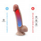 Фалоімітатор SilexD Johnny Premium Real Skin Flesh (7in MODEL 1), ультрареалістик, діаметр 3,8 см