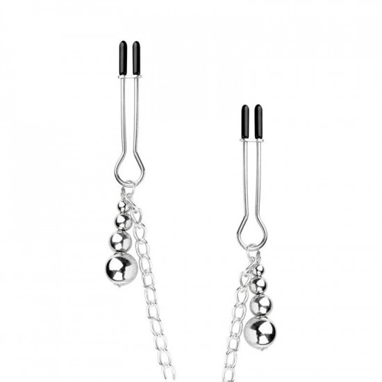 Затискачі для сосків та клітора Bedroom Fantasies: Nipple and Clitoris Clamps - Silver