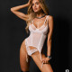 Корсет Obsessive Arrowel White corset 2XL/3XL