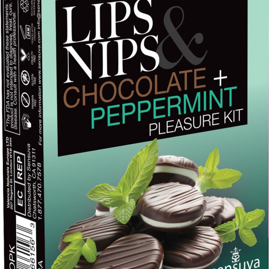 Подарунковий набір Sensuva Lips & Nips Pleasure Kit - Chocolate Peppermint 2 x 4г