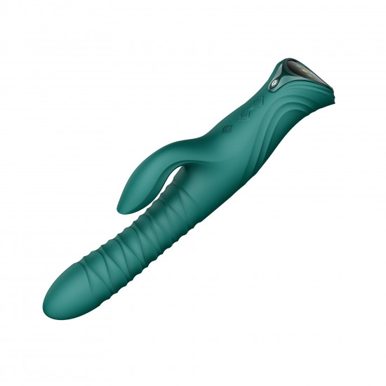 Пульсатор-кролик з вібрацією Zalo Mose 2 Turquoise Green