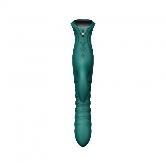 Пульсатор-кролик з вібрацією Zalo Mose 2 Turquoise Green