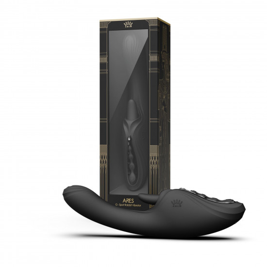 Вібратор-кролик Zalo Ares Obsidian Black