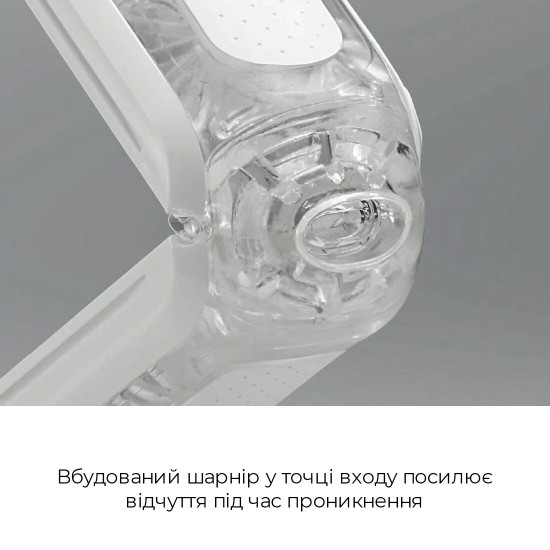 Мастурбатор Tenga Flip Zero White, змінна інтенсивність стимуляції, розкладний Мастурбатор Tenga Flip Zero White, змінна інтенсивність стимуляції, розкладний