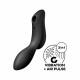 Вакуумний стимулятор з вібрацією Satisfyer Curvy Trinity 2 Black Вакуумний стимулятор з вібрацією Satisfyer Curvy Trinity 2 Black