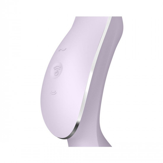 Вакуумний стимулятор з вібрацією Satisfyer Curvy Trinity 2 Violet Вакуумний стимулятор з вібрацією Satisfyer Curvy Trinity 2 Violet