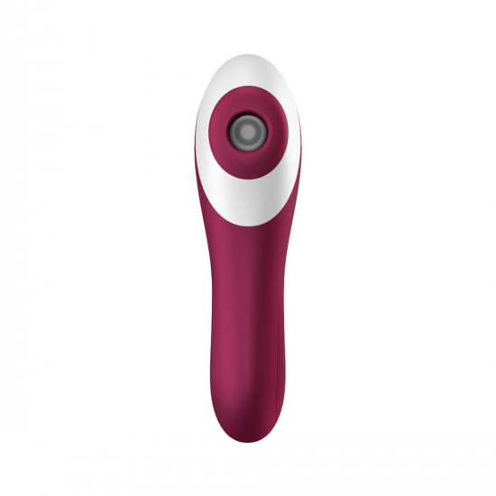 Вакуумний стимулятор із вібрацією Satisfyer Dual Crush Wine Red Вакуумний стимулятор із вібрацією Satisfyer Dual Crush Wine Red