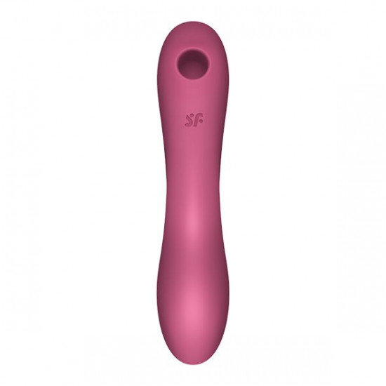 Вакуумний стимулятор із вібрацією Satisfyer Curvy Trinity 3 Red Вакуумний стимулятор із вібрацією Satisfyer Curvy Trinity 3 Red