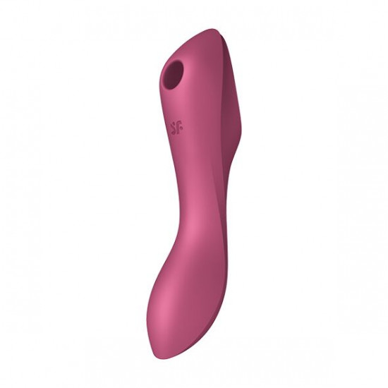 Вакуумний стимулятор із вібрацією Satisfyer Curvy Trinity 3 Red Вакуумний стимулятор із вібрацією Satisfyer Curvy Trinity 3 Red