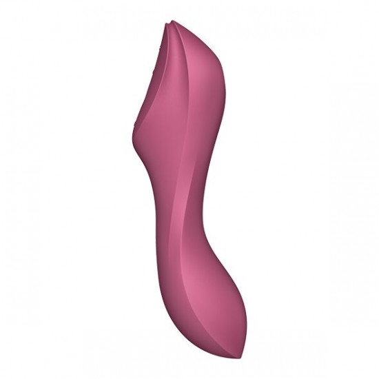 Вакуумний стимулятор із вібрацією Satisfyer Curvy Trinity 3 Red Вакуумний стимулятор із вібрацією Satisfyer Curvy Trinity 3 Red