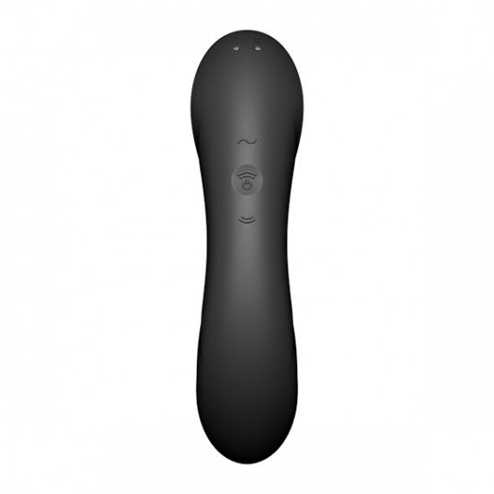 Вакуумний стимулятор з вібрацією Satisfyer Curvy Trinity 4 Black Вакуумний стимулятор з вібрацією Satisfyer Curvy Trinity 4 Black