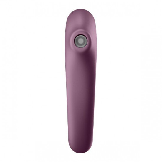 Вакуумний стимулятор з вібрацією Satisfyer Dual Kiss Wine Red Вакуумний стимулятор з вібрацією Satisfyer Dual Kiss Wine Red