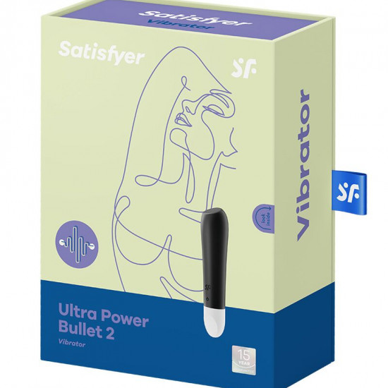 Віброкуля на акумуляторі Satisfyer Ultra Power Bullet 2 Black Віброкуля на акумуляторі Satisfyer Ultra Power Bullet 2 Black