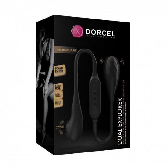Вібратор на гнучкому зчепленні зі стимуляцією пальчиком Dorcel DUAL EXPLORER Вібратор на гнучкому зчепленні зі стимуляцією пальчиком Dorcel DUAL EXPLORER