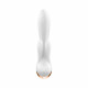 Смарт вібратор-кролик із подвійним відростком Satisfyer Double Flex White Смарт вібратор-кролик із подвійним відростком Satisfyer Double Flex White