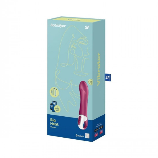 Смарт вібратор точки G Satisfyer Big Heat з функцією підігріву Смарт вібратор точки G Satisfyer Big Heat з функцією підігріву